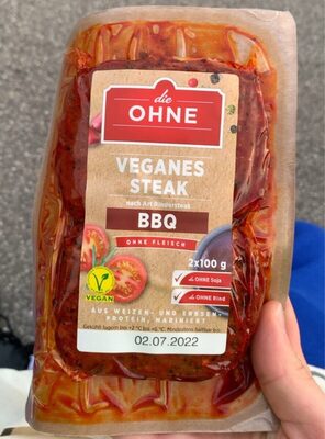 Veganes steak front packaging