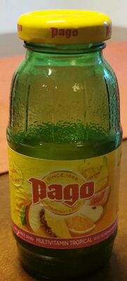 Jus multivitamin tropical front packaging