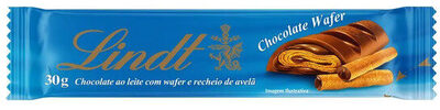 Rolinhos De Wafer Chocolate Ao Leite Recheio Avelã Lindt Pacote 30g