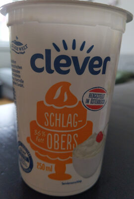 Clever Schlagobers front packaging