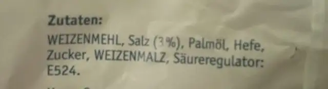 Salz-Stangerl ingredients label