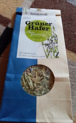 Grüner Hafer Tee front packaging
