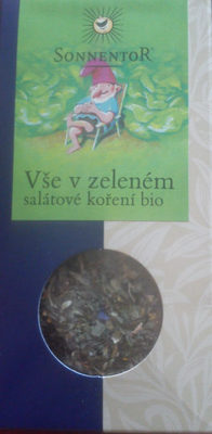 Vše v zeleném, salátové koření front packaging