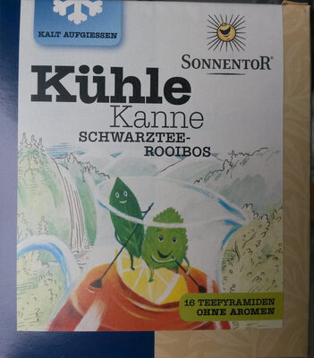 Kühle Kanne Schwarztee-Rooibos