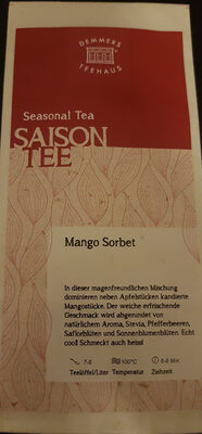 Saison Tee Mango Sorbet front packaging
