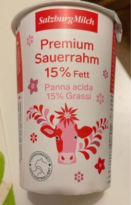 Sauerrahm 15% Fett front packaging