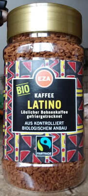 Kaffee Latino,  BIO löslicher Bohnenkaffee gefriergetrocknet