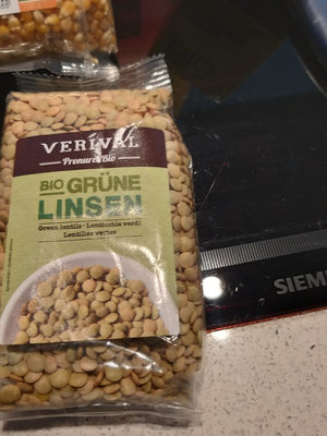 vervival Bio Grüne linsen front packaging