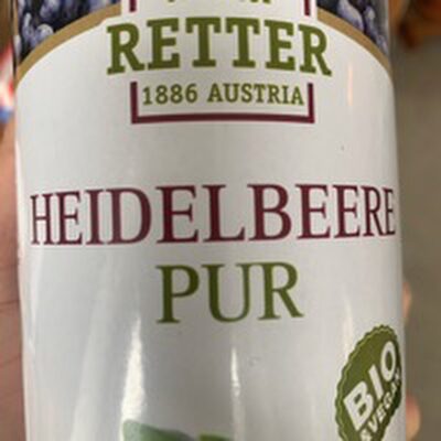 Heidelbeere Pur front packaging