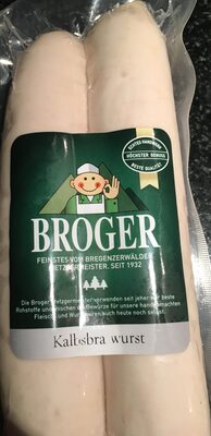 Broger Kalbsbra wurst front packaging