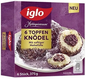 6 Topfenknödel mit saftiger Mohnfülle