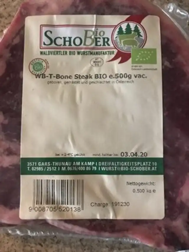 WB-T-Bone Steak BIO 500g Schober