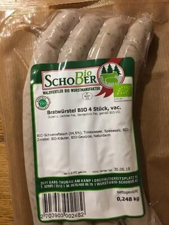 Rostbratwürste Bio Schober 8 Stück