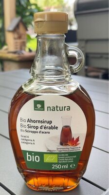 Ahornsirup front packaging