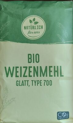 BIO Weizenmehl glatt Type 700 front packaging