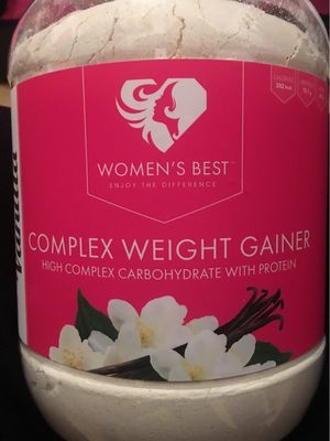 Complex weight gainer front packaging