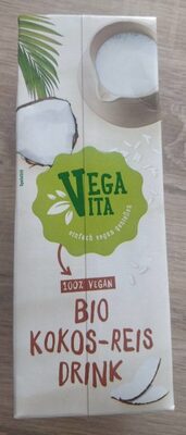 Kokos-Reis Drink front packaging