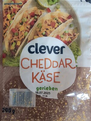 Cheddar Käse gerieben
