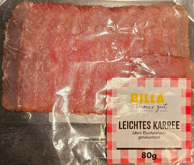 Leichtes Karree über Buchenholz geräuchert front packaging