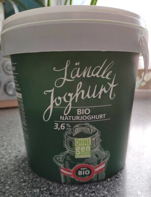 Ländle Bio Joghurt Natur front packaging