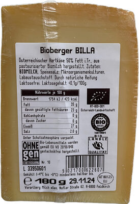 Bioberger front packaging