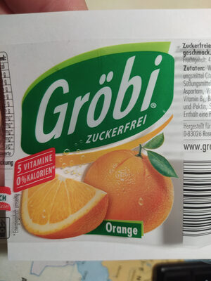 Gröbi Orange front packaging