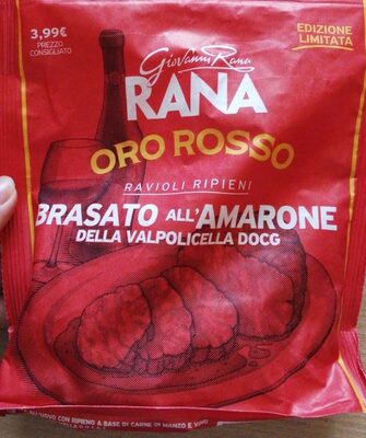 Ravioli ripieni al brasato all'amarone della Valpolicella DOCG