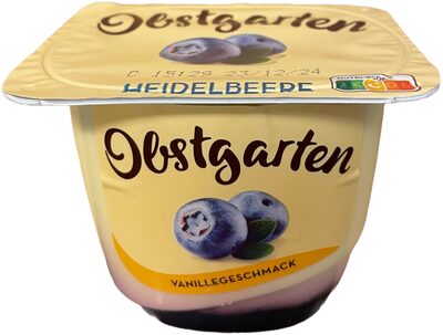 Danone Obstgarten Vanillegeschmack mit Heidelbeere 175g
