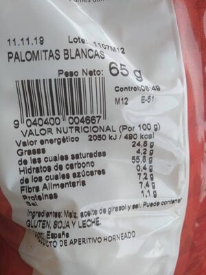 Palomitas blancas