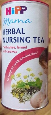 Herbal nursing tea front packaging