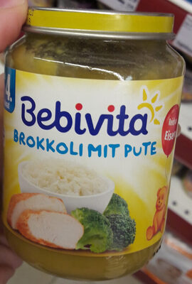 Bebivita броколи с пуешко месо front packaging