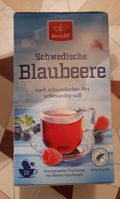 Schwedische Blaubeere Tee front packaging