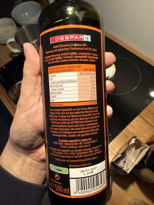 Aceton balsamico front packaging