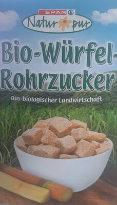 Bio Würfelrohrzucker front packaging