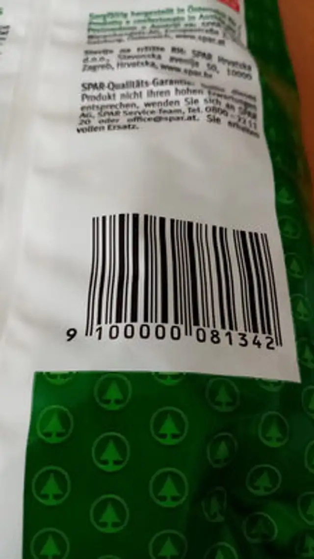 Snack Mix ingredients label
