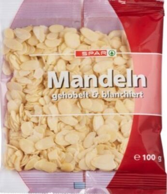 Mandeln gehobelt & blanchiert front packaging