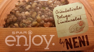 Orientalischer Beluga-Linsensalat front packaging