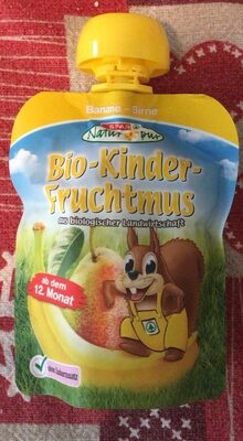 Bio kinder fruchtmus
