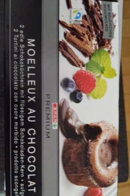 Moelleux au chocolat front packaging