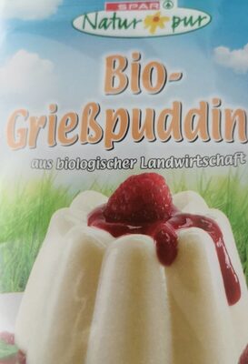 Bio Grießpudding front packaging