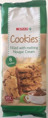 Cookies filled with mealting nougat cream