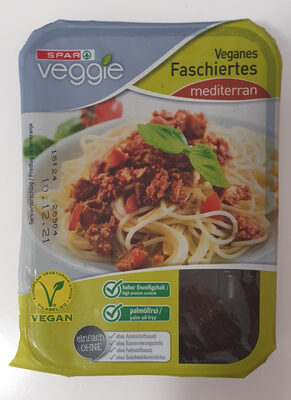 Veganes Faschiertes mediterran