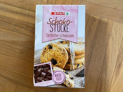 Schoko Stücke Zartbitter front packaging