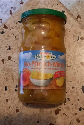 Bio-Pfirsich Würfel