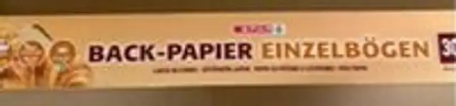 Backpapier geschnitten
