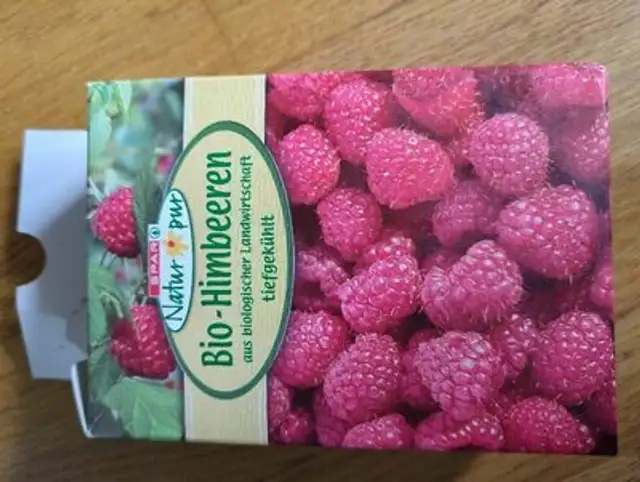 Bio Himbeeren front packaging