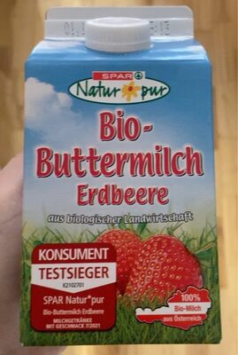 Bio Buttermilch Erdbeere front packaging