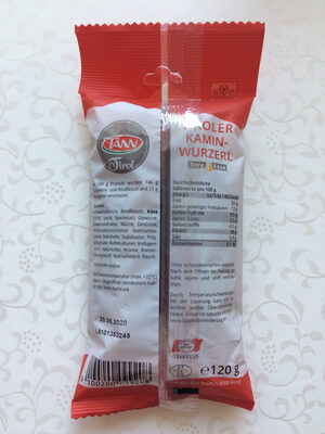 Tiroler Kaminwurzerl ingredients label