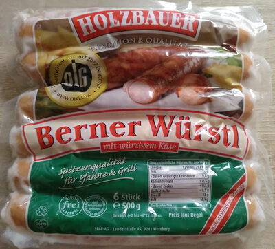 Berner Würstel mit würzigem Käse Fleisch