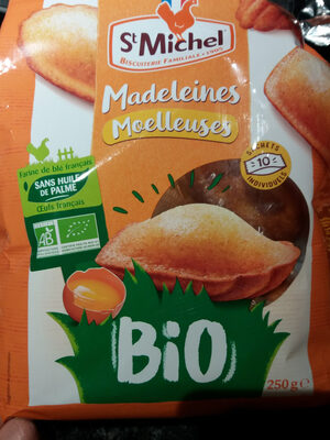 madeleines moelleuses bio